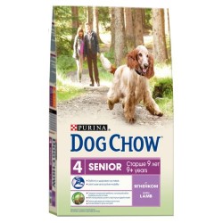 DOG CHOW Senior с ягненком, 14 кг