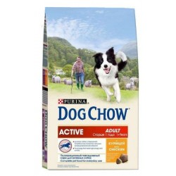 Dog Chow корм для активных собак (Курица), 14 кг