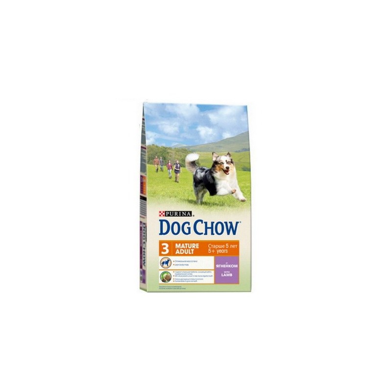 DOG CHOW Mature с ягненком, 14 кг