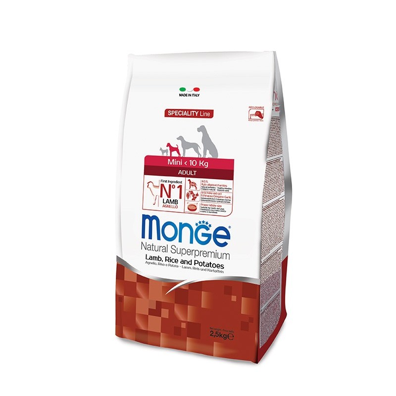 Monge Dog Adult Mini (Ягненок, рис)