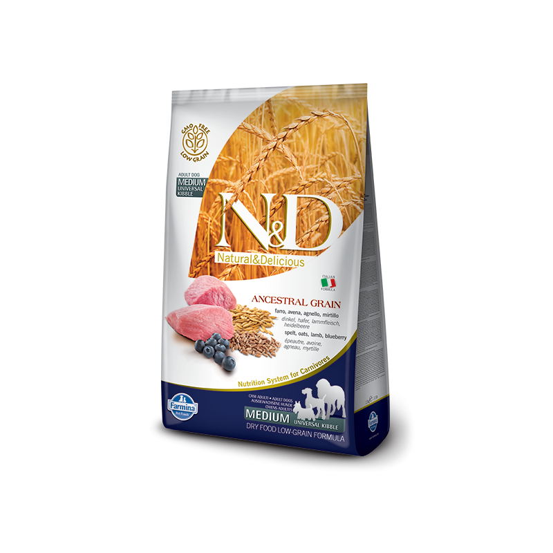 Farmina N&D LOW grain dog lamb & blueberry adult (ягненок, черника)