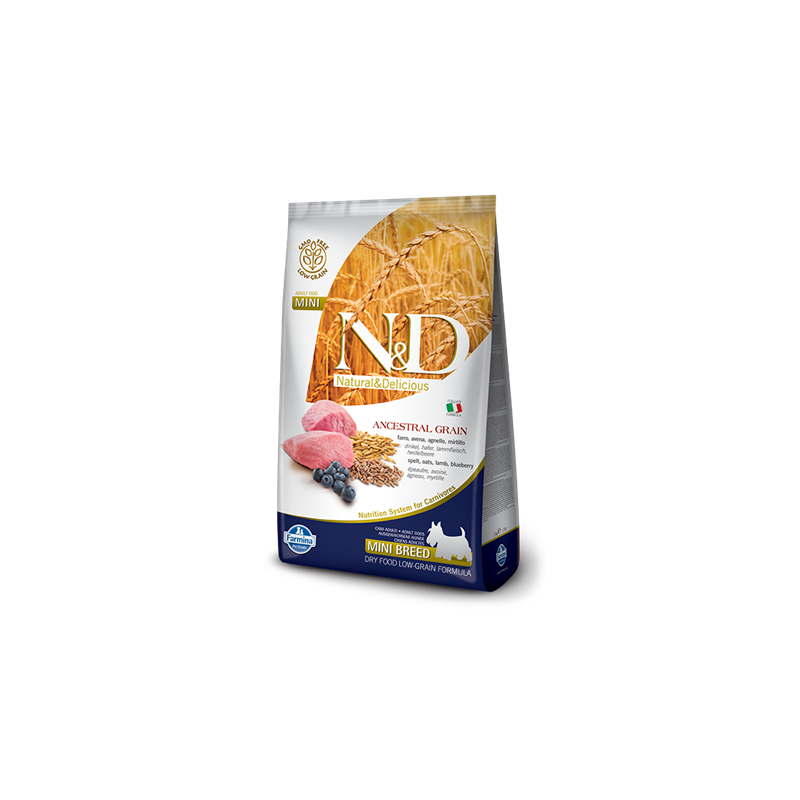 Farmina N&D Low Grain Dog Lamb & Blueberry Puppy Mini