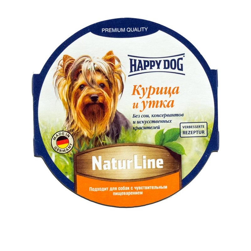Happy Dog Паштет Курица и Утка