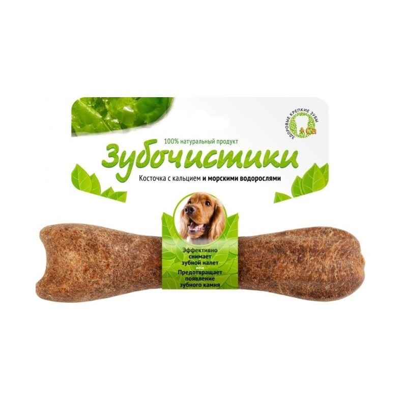 Зубочистики для собак средних пород, со вкусом морских водорослей