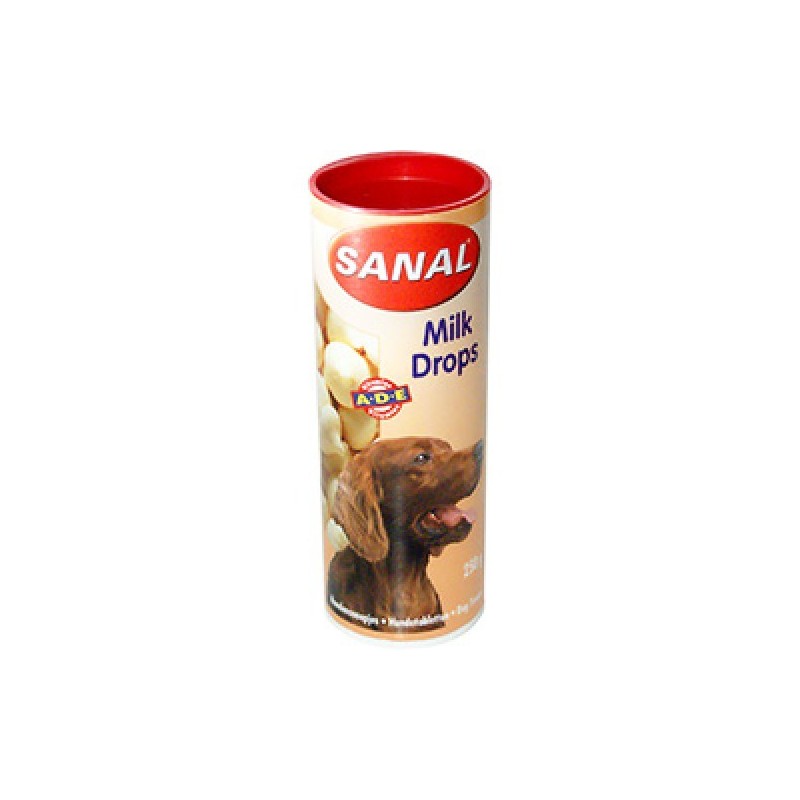 Sanal для собак молочные дропсы, 125 грамм