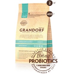 Grandorf Living Probiotics 4 Meat & Brown Rice Adult Indoor