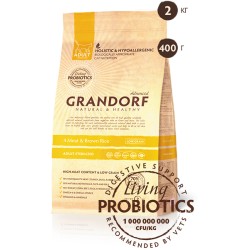 Grandorf Living Probiotics 4 Meat & Brown Rice Adult Sterilized