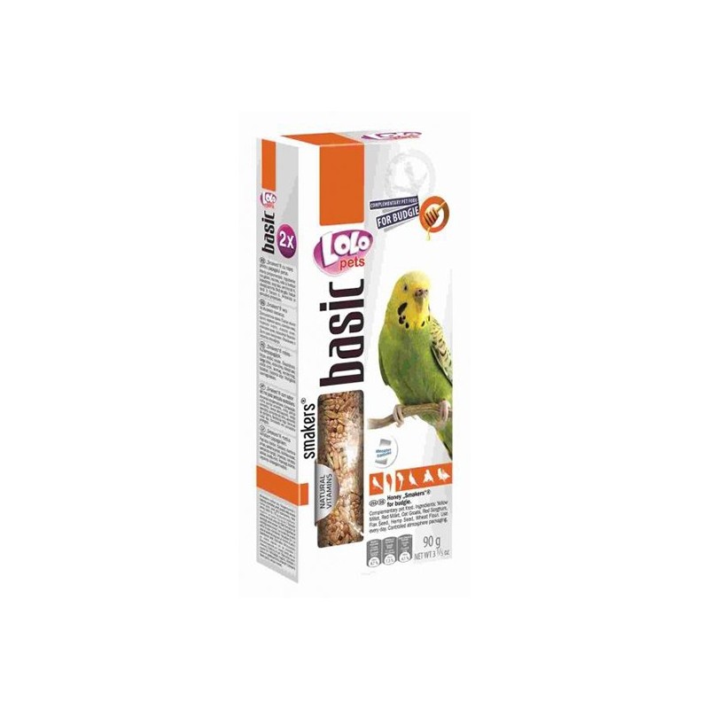 Lolo Pets Smakers для волнистых попугаев (Мед)