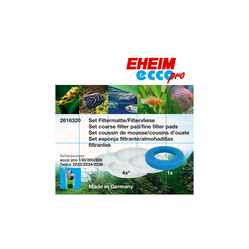 Фильтрующий материал Eheim ECCO PRO /1 губка + 4 синтепона/