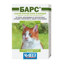 Агроветзащита Барс капли для кошек